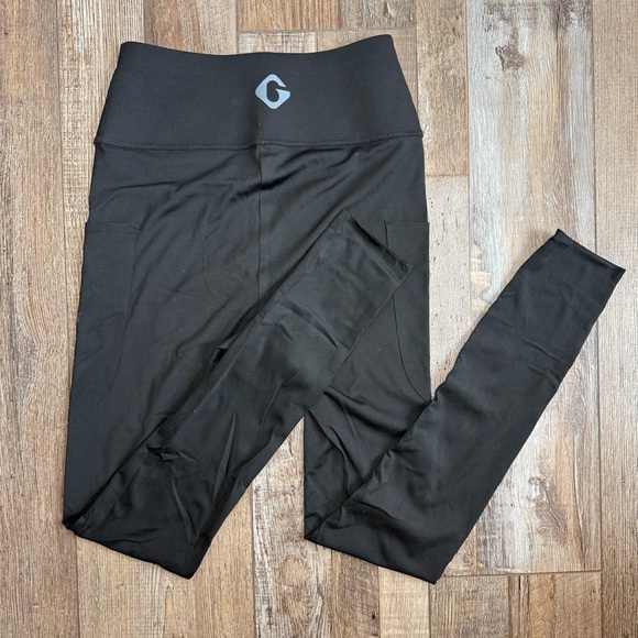 Black Pet Hair Resistant High Waisted Tummy Control Leggings Size XS - Picture 5 of 10